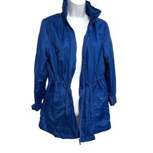 St. John’s Bay Women's Lightweight Packable Water Proof Anorak Jacket Size Small